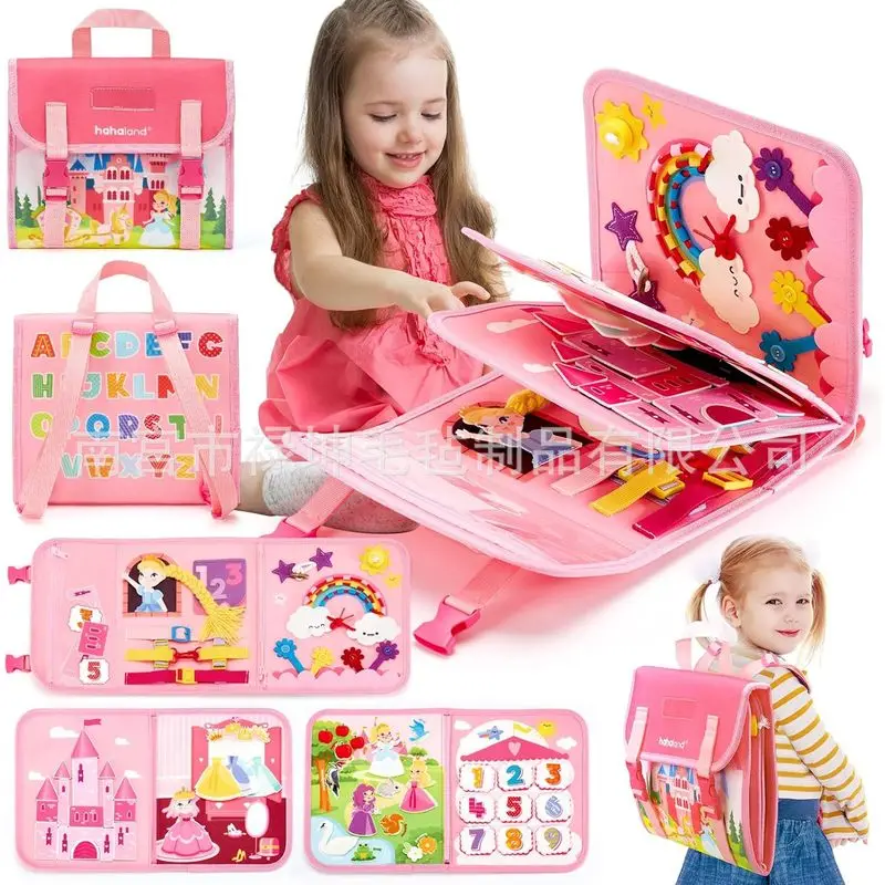 Kids Early Education Books - Princess Montessori Felt Busy Board: Livro